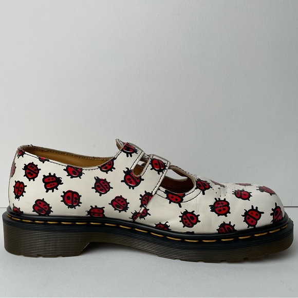 Vintage Dr. Martens Lady Bug England 8065 Leather Double Strap Mary Janes UK 7 - Picture 6 of 15